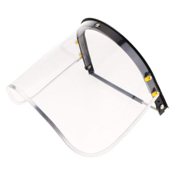 Protector facial de policarbonato con adaptador para casco