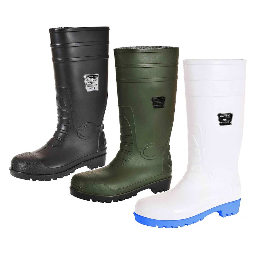 Bota impermeable de pvc y nitrilo con punta y plantilla de acero Portwest  FW95 – SEGURITIENDA